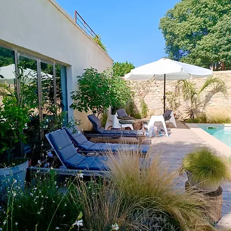 Uzes Mazet Classe Tres Jolie Vue Commerces A Pieds Villa Montaren-et-Saint-Mediers
